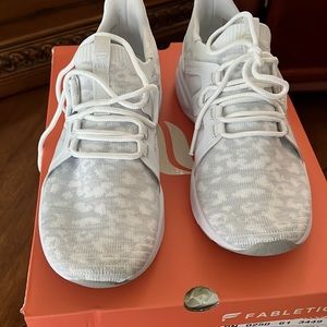 Fabletics sneakers. White leopard